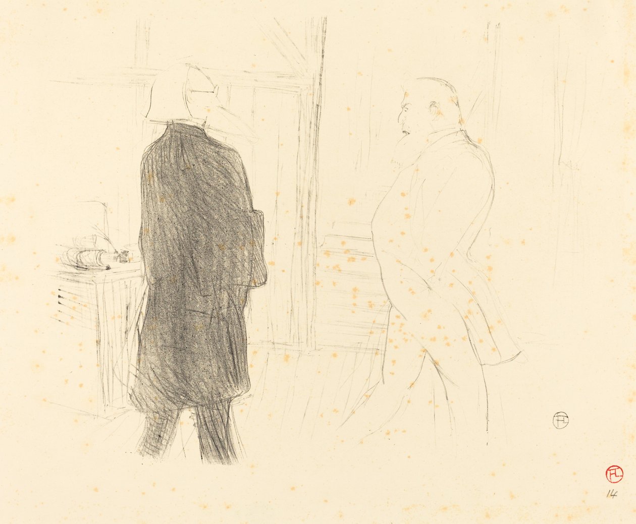 Antoine and Gémier in "Une Faillite" by Henri de Toulouse Lautrec