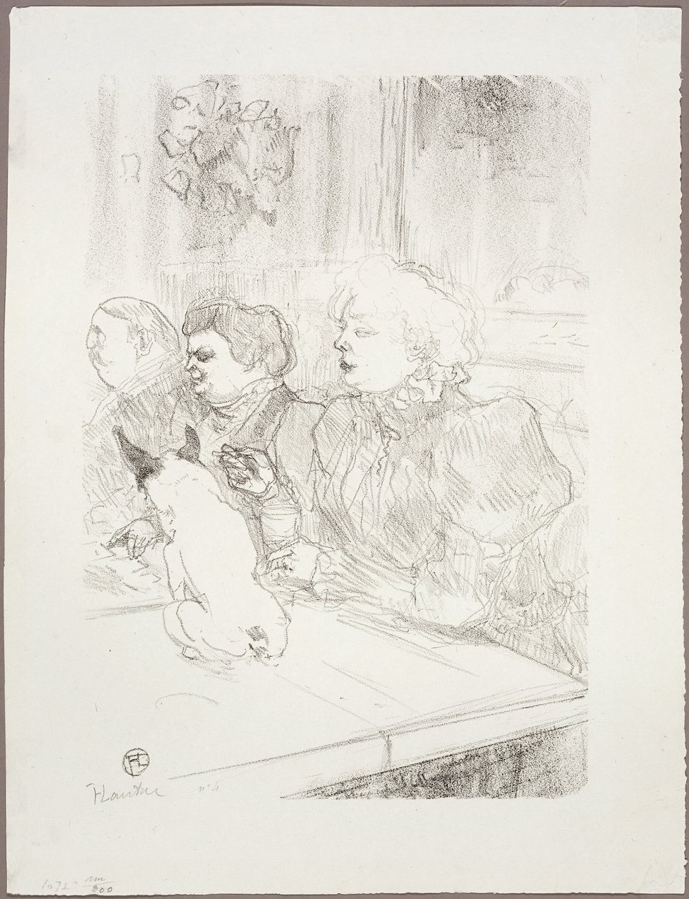 At La Souris, Madame Palmyre by Henri de Toulouse Lautrec
