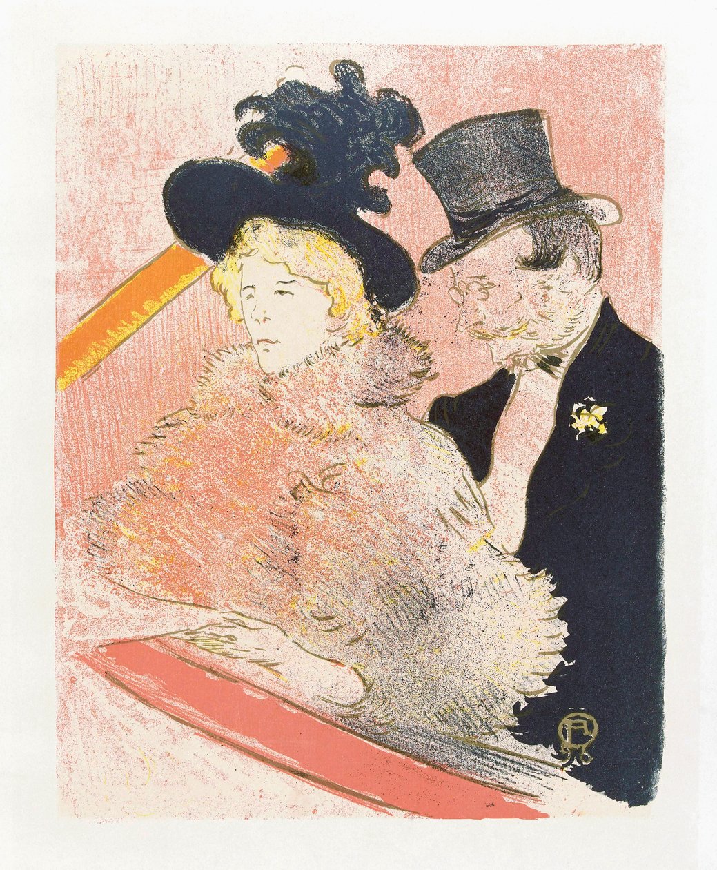 At Les Decadents. Poster by Toulouse-Lautrec by Henri de Toulouse Lautrec
