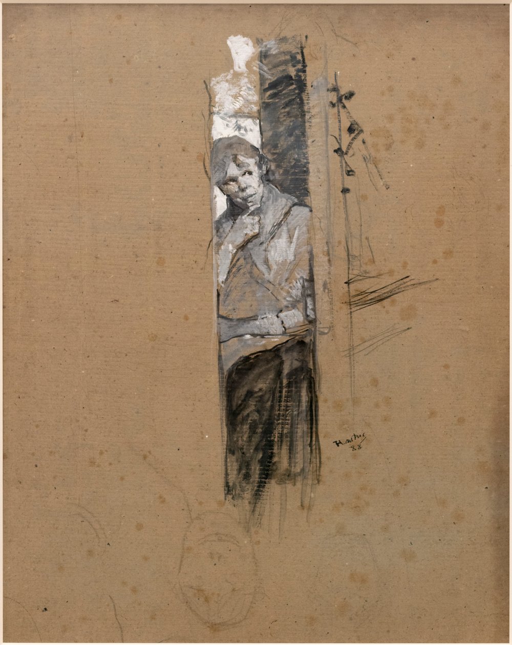 At the Backstage or the Dancer by Henri de Toulouse Lautrec
