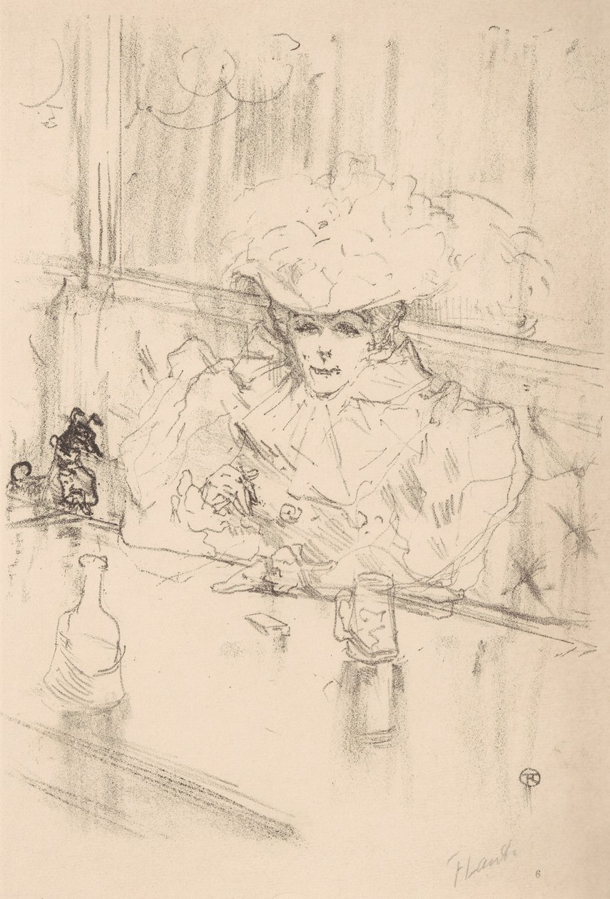 At the Brasserie Hanneton, 1898 by Henri de Toulouse Lautrec