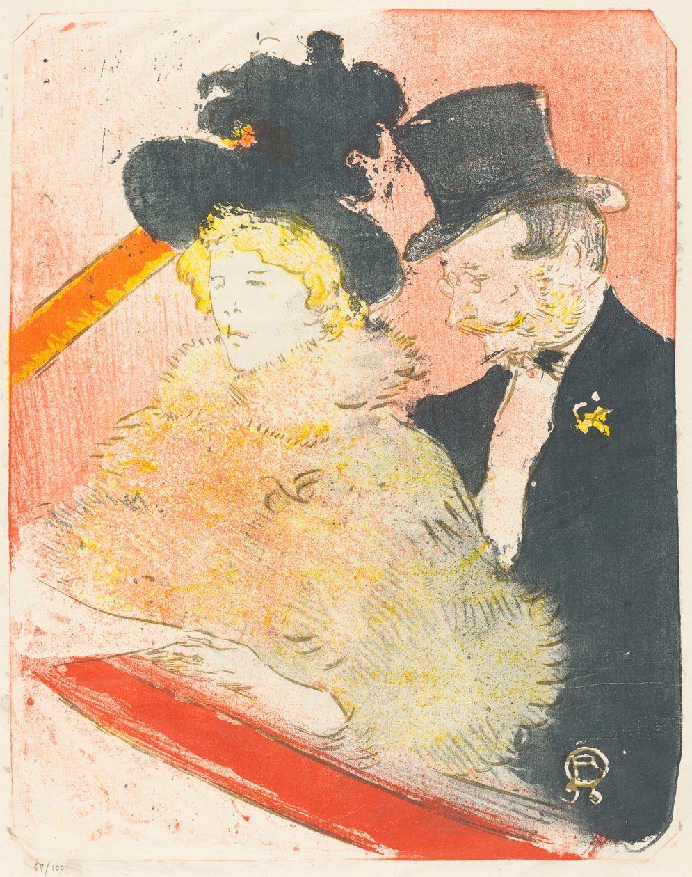At the Concert by Henri de Toulouse Lautrec