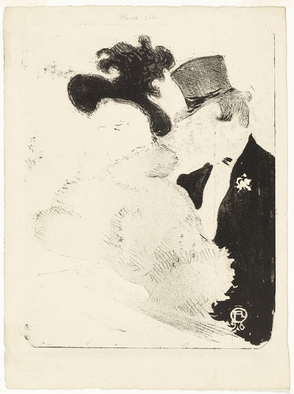 At the Concert by Henri de Toulouse Lautrec