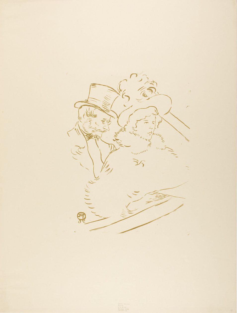 At the Concert by Henri de Toulouse Lautrec