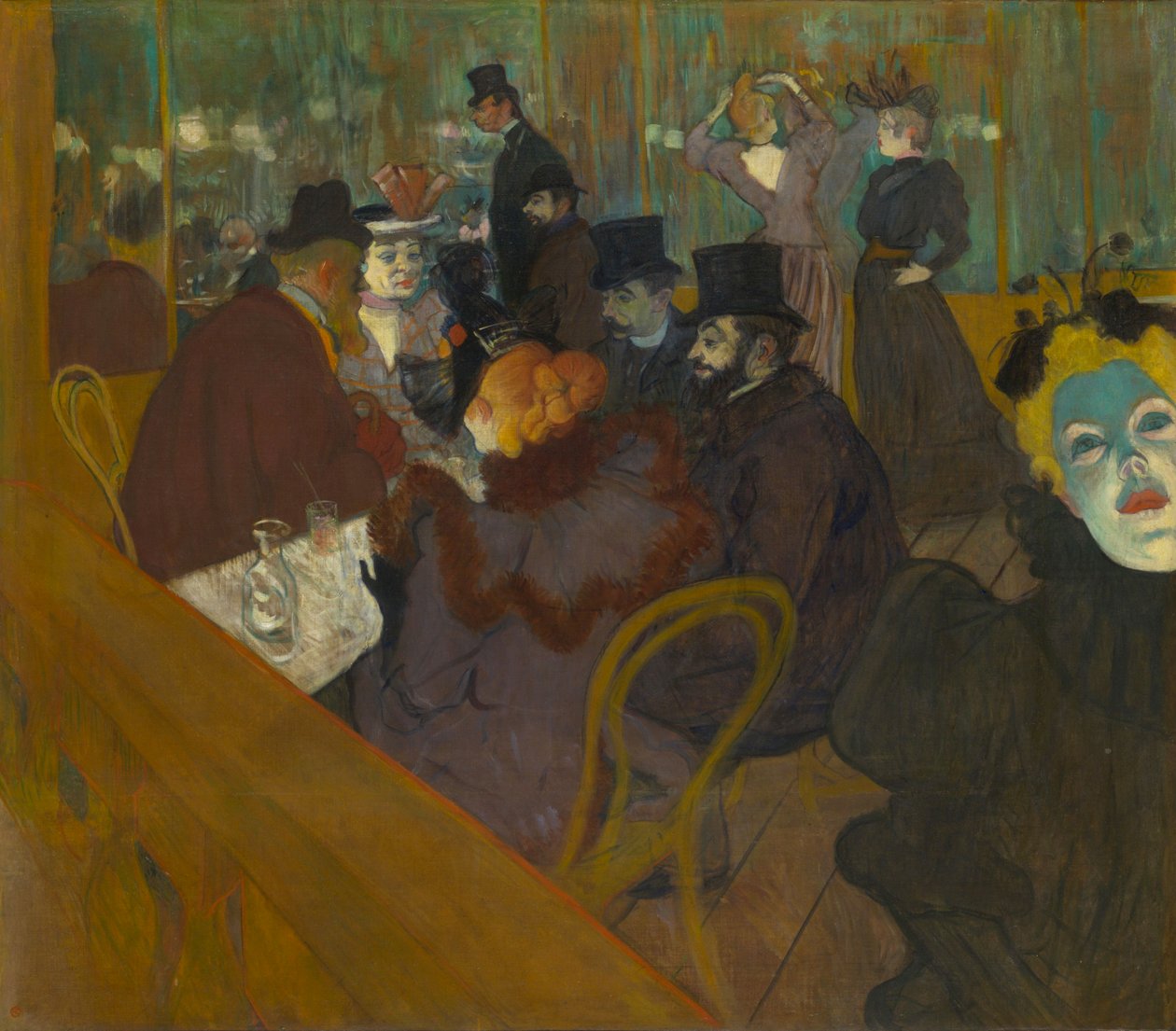 At the Moulin Rouge by Henri de Toulouse Lautrec