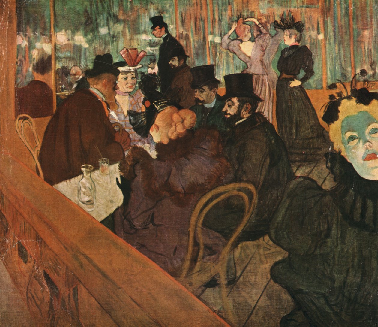 At the Moulin Rouge by Henri de Toulouse Lautrec