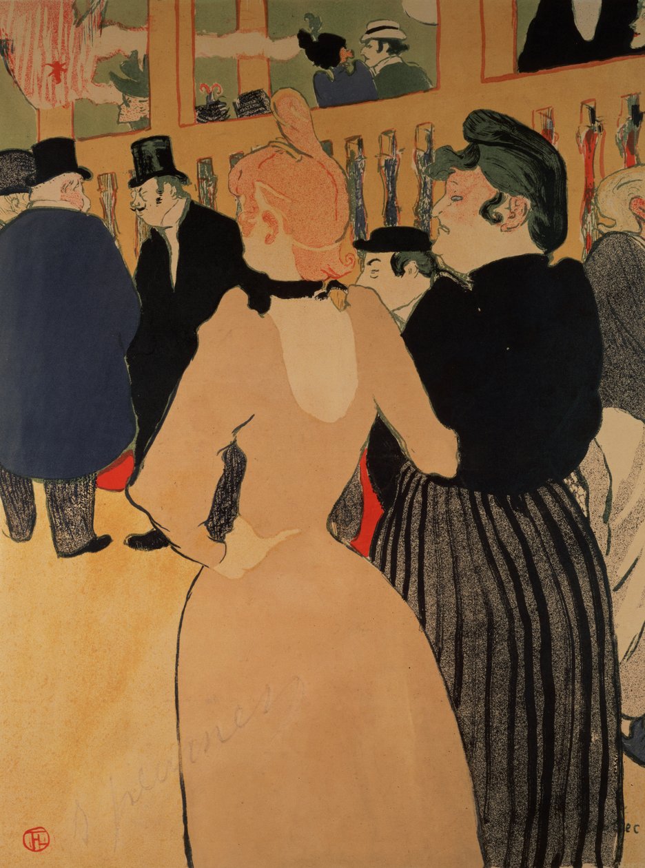 At the Moulin Rouge: La Goulue and Her Sister by Henri de Toulouse Lautrec