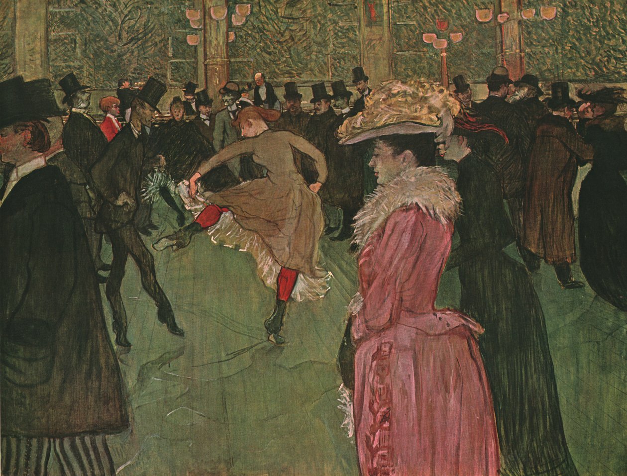 At the Moulin Rouge: The Dance by Henri de Toulouse Lautrec