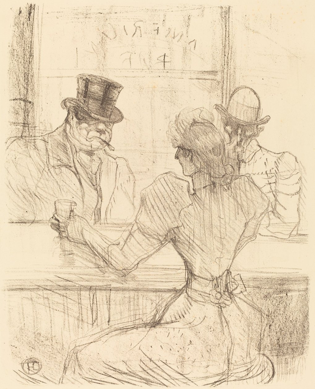 At the Picton Bar, rue Scribe by Henri de Toulouse Lautrec
