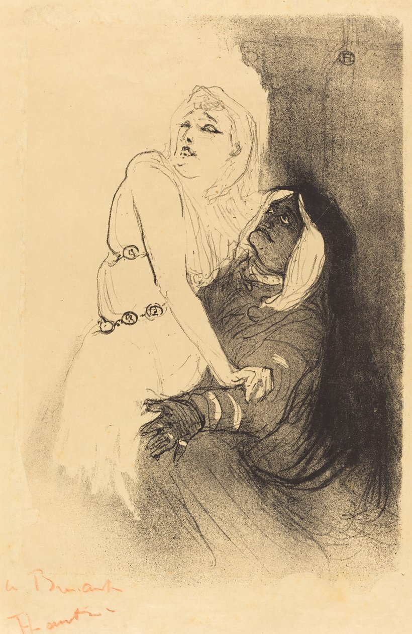 At the Renaissance: Sarah Bernhardt in Phedre by Henri de Toulouse Lautrec