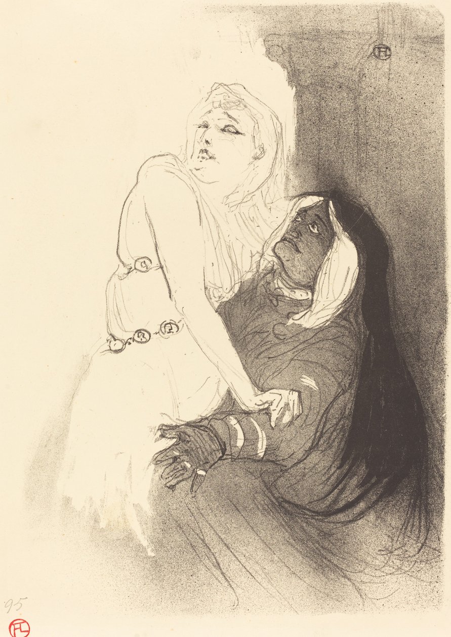 At the Renaissance: Sarah Bernhardt in Phedre by Henri de Toulouse Lautrec