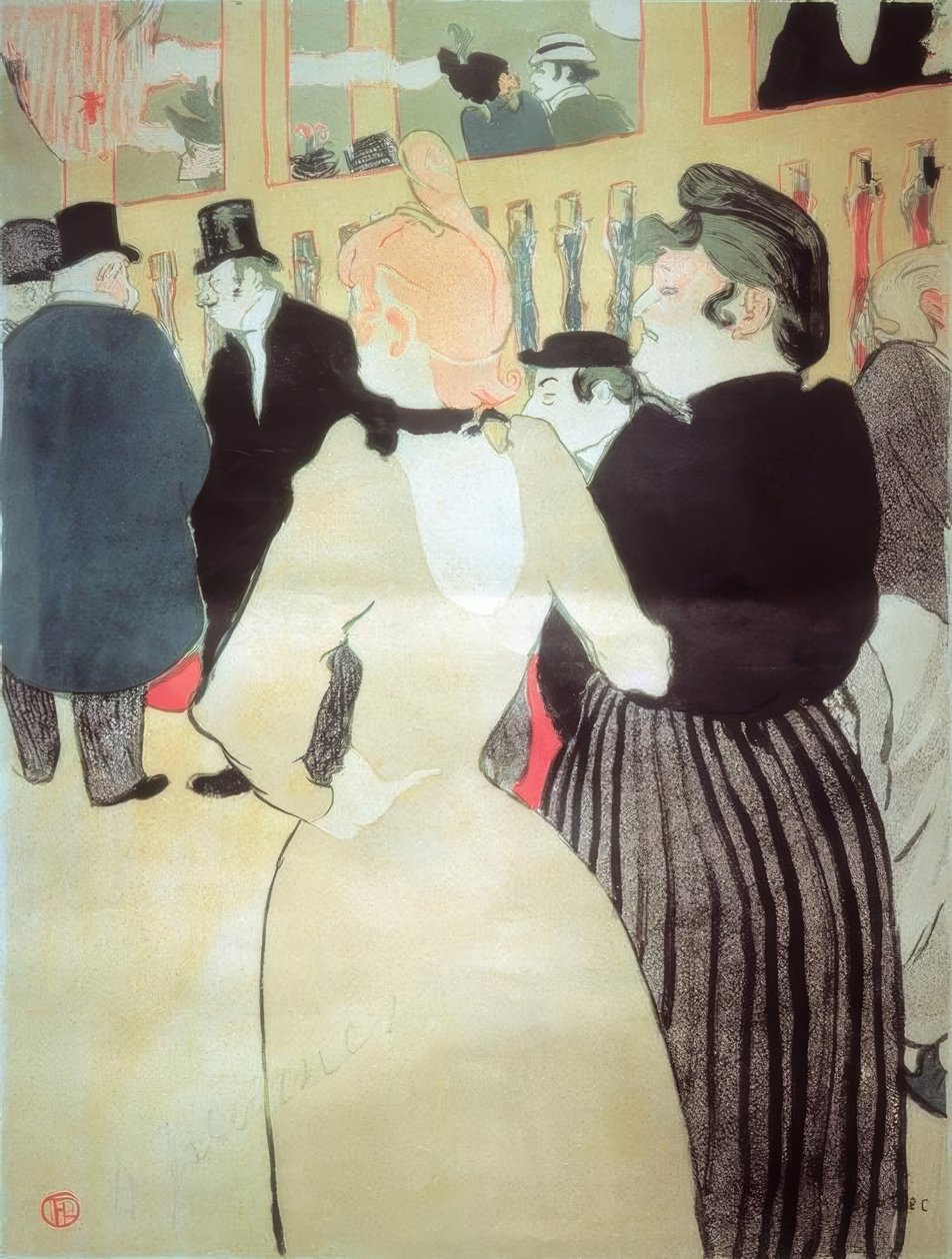 At the Moulin Rouge: La Goulue and Her Sister by Henri de Toulouse Lautrec