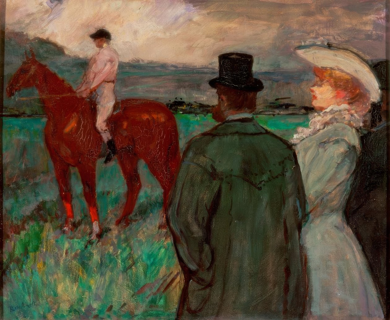 At the Races by Henri de Toulouse Lautrec