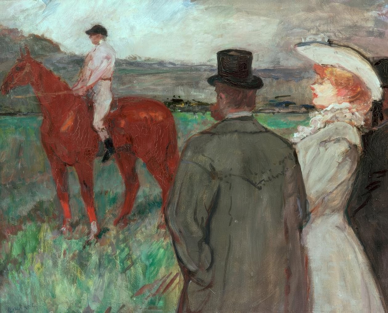 At the Races by Henri de Toulouse Lautrec