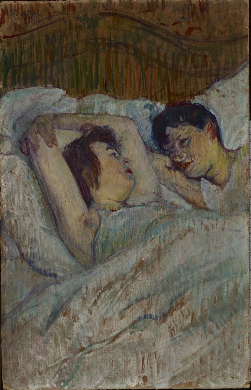 In Bed by Henri de Toulouse Lautrec