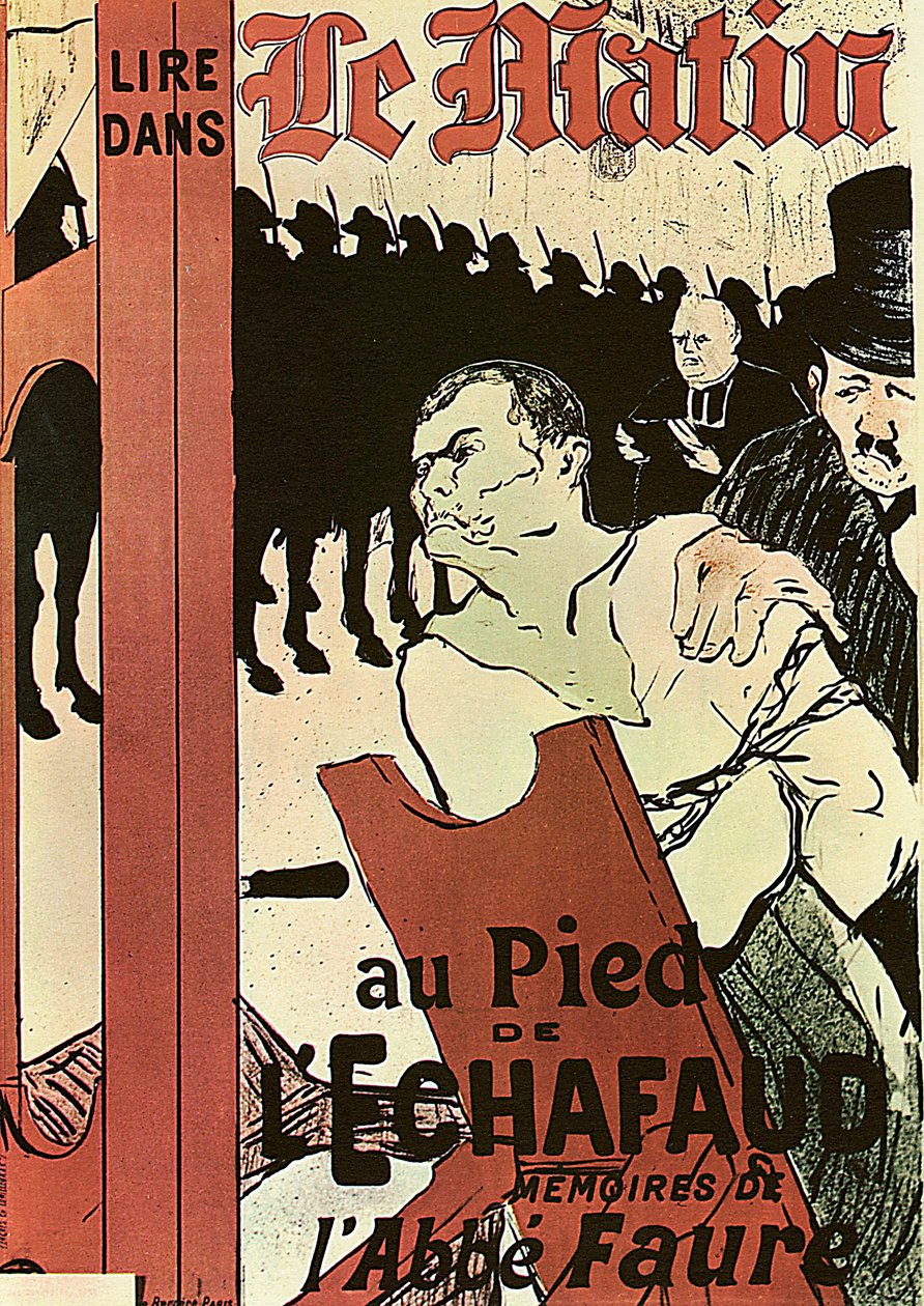 At the Foot of the Scaffold by Henri de Toulouse Lautrec