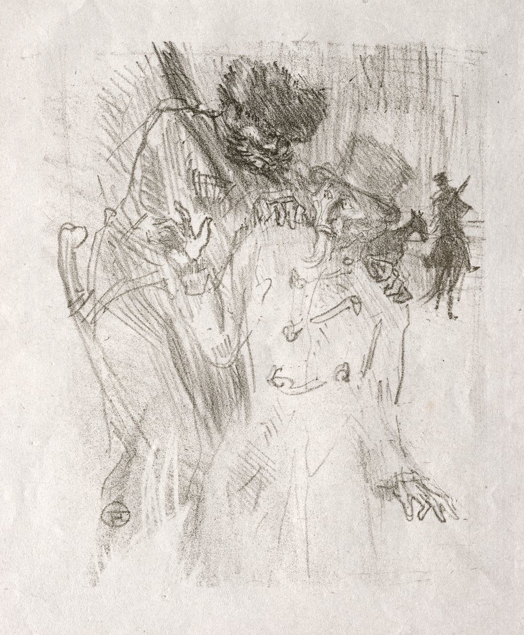 Au pied du Sinai: Arrestation de Schlomé Fuss by Henri de Toulouse Lautrec