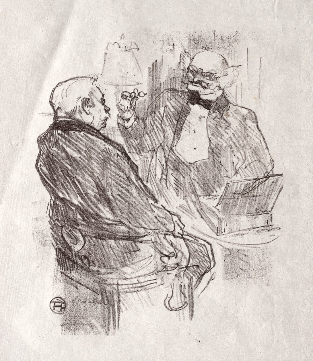 At the Foot of Sinai: Georges Clemenceau and the Oculist Mayer by Henri de Toulouse Lautrec