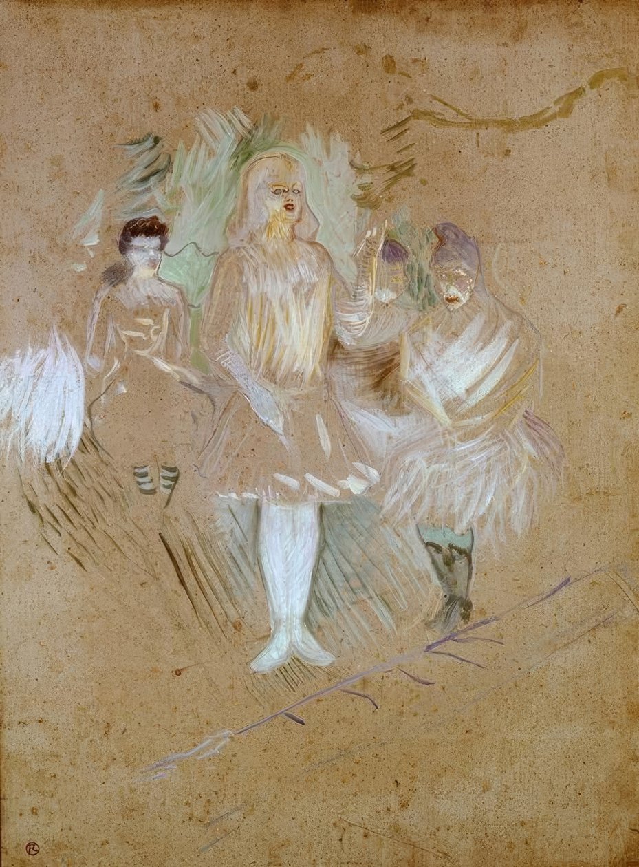 At the Folies-Bergère: Performers by Henri de Toulouse Lautrec