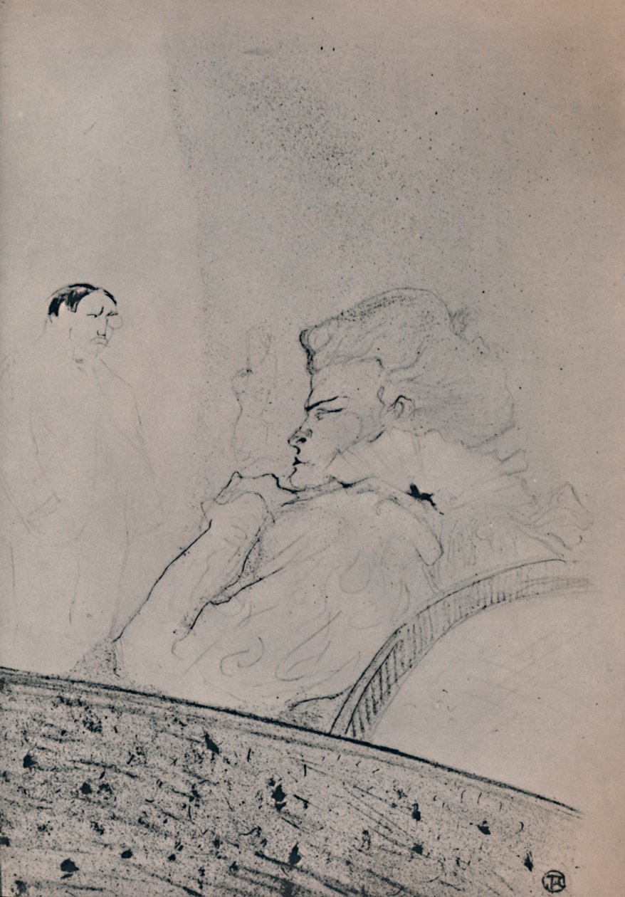 Brandes in Her Dressing Room by Henri de Toulouse Lautrec
