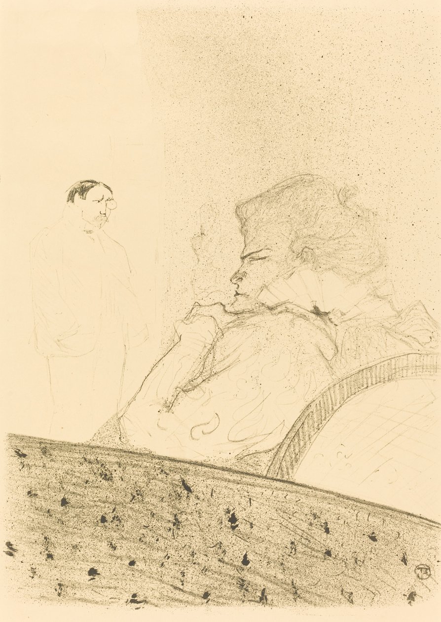 Brandes in His Box by Henri de Toulouse Lautrec