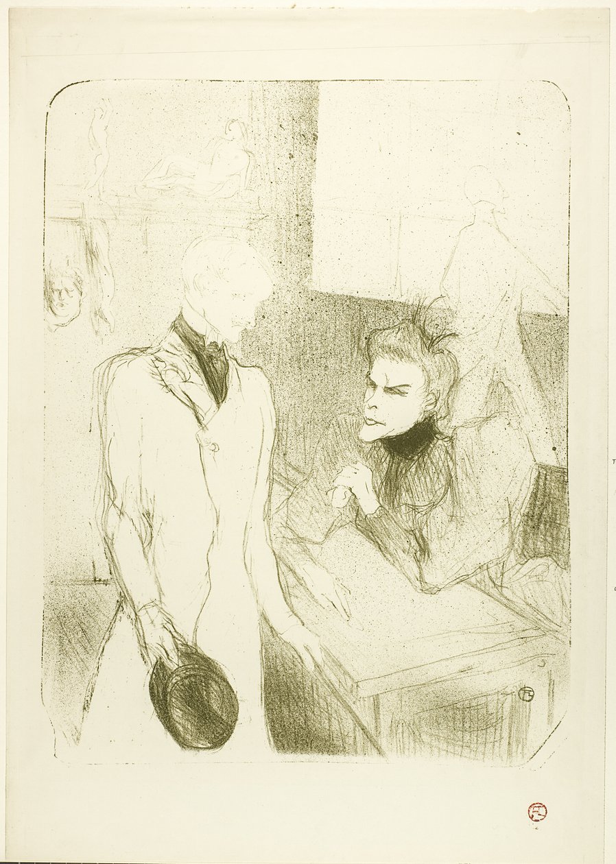 Brandès and le Bargy, in Les Cabotins by Henri de Toulouse Lautrec