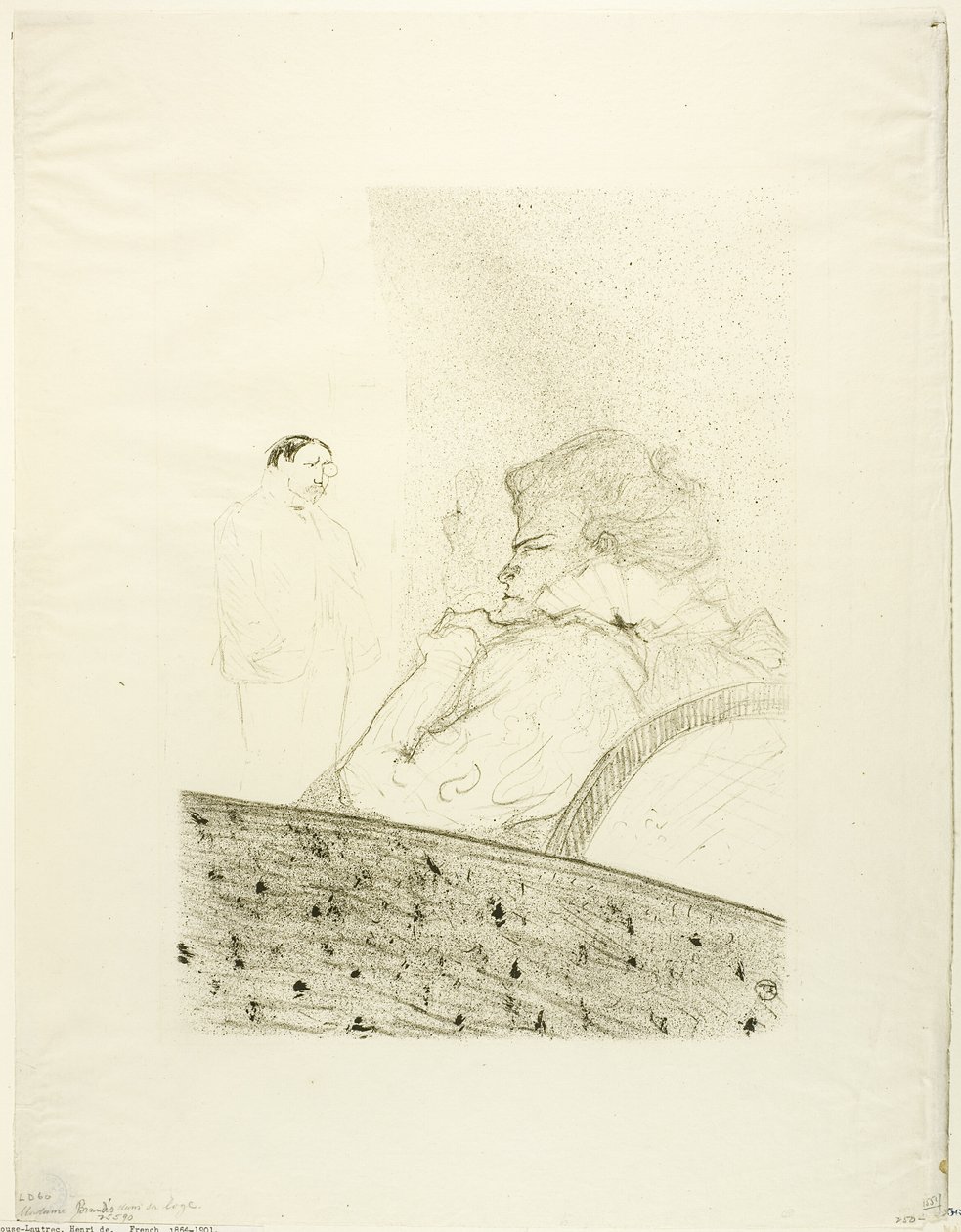 Brandès in Her Box by Henri de Toulouse Lautrec