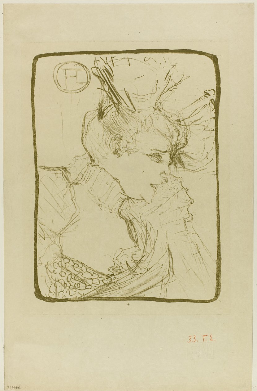Bust of Mademoiselle Marcelle Lender by Henri de Toulouse Lautrec