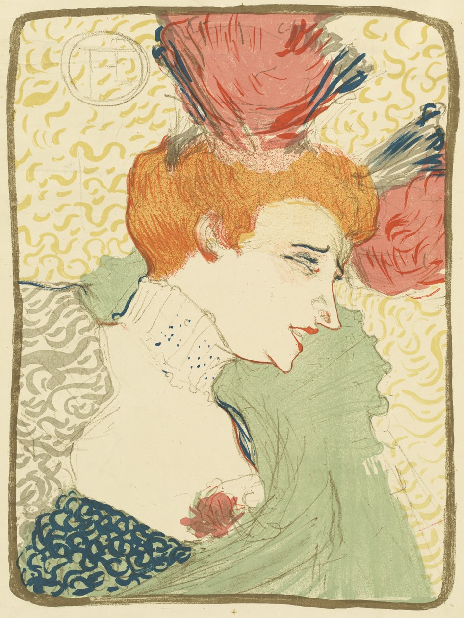 Bust of Mlle. Marcelle Lender by Henri de Toulouse Lautrec