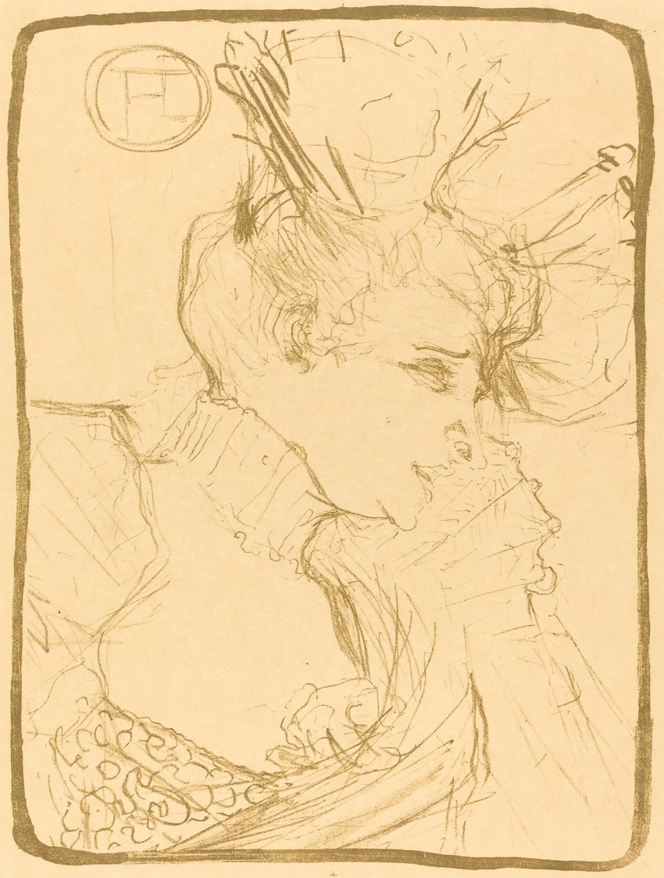 Bust of Mlle. Marcelle Lender by Henri de Toulouse Lautrec