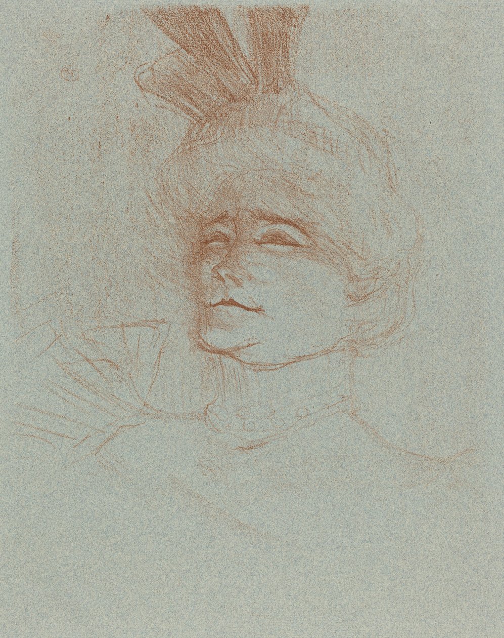 Bust of Mlle. Marcelle Lender, Turned Three Quarters by Henri de Toulouse Lautrec