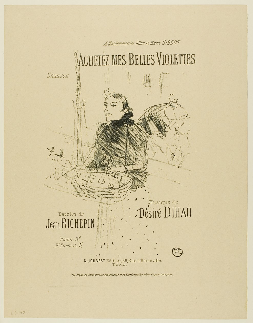Buy my Pretty Violets, from Melodies of Desire Dihau by Henri de Toulouse Lautrec