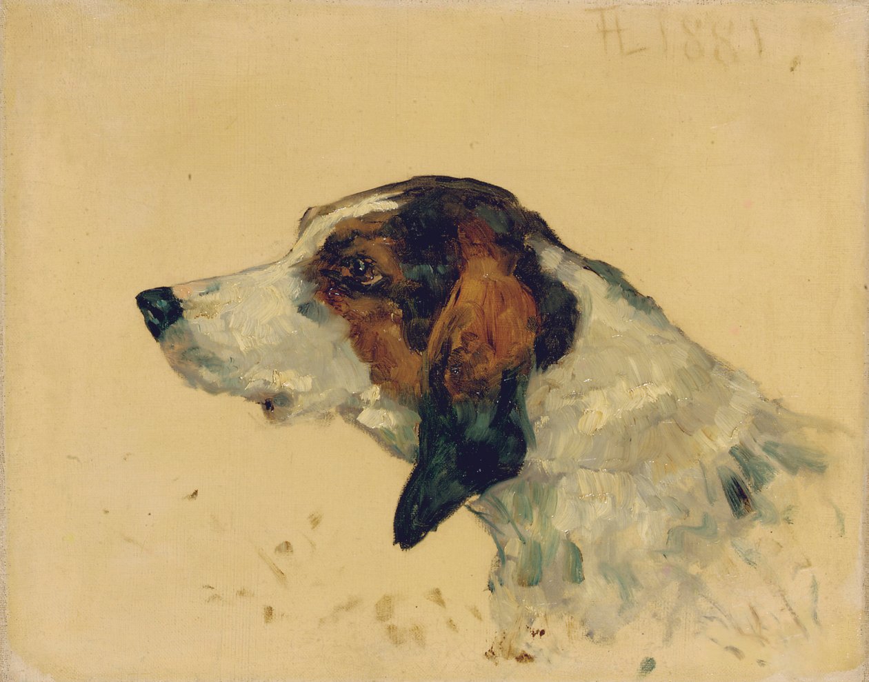 Hunting Dog, 1881 by Henri de Toulouse Lautrec