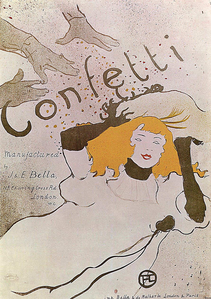 Confetti by Henri de Toulouse Lautrec