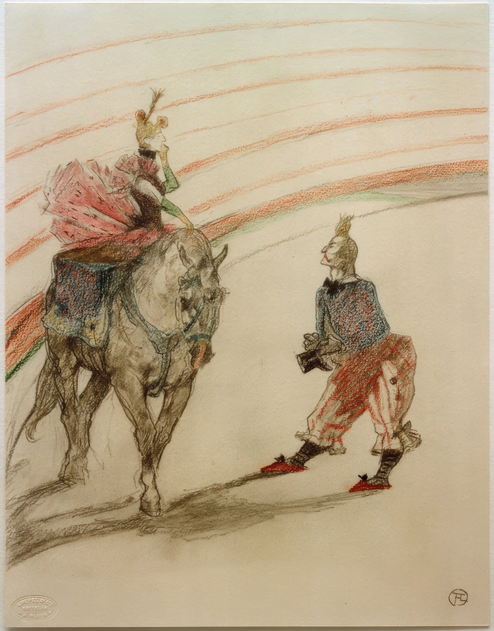 Panel Rider (She is Nice, the Young Lady) by Henri de Toulouse Lautrec