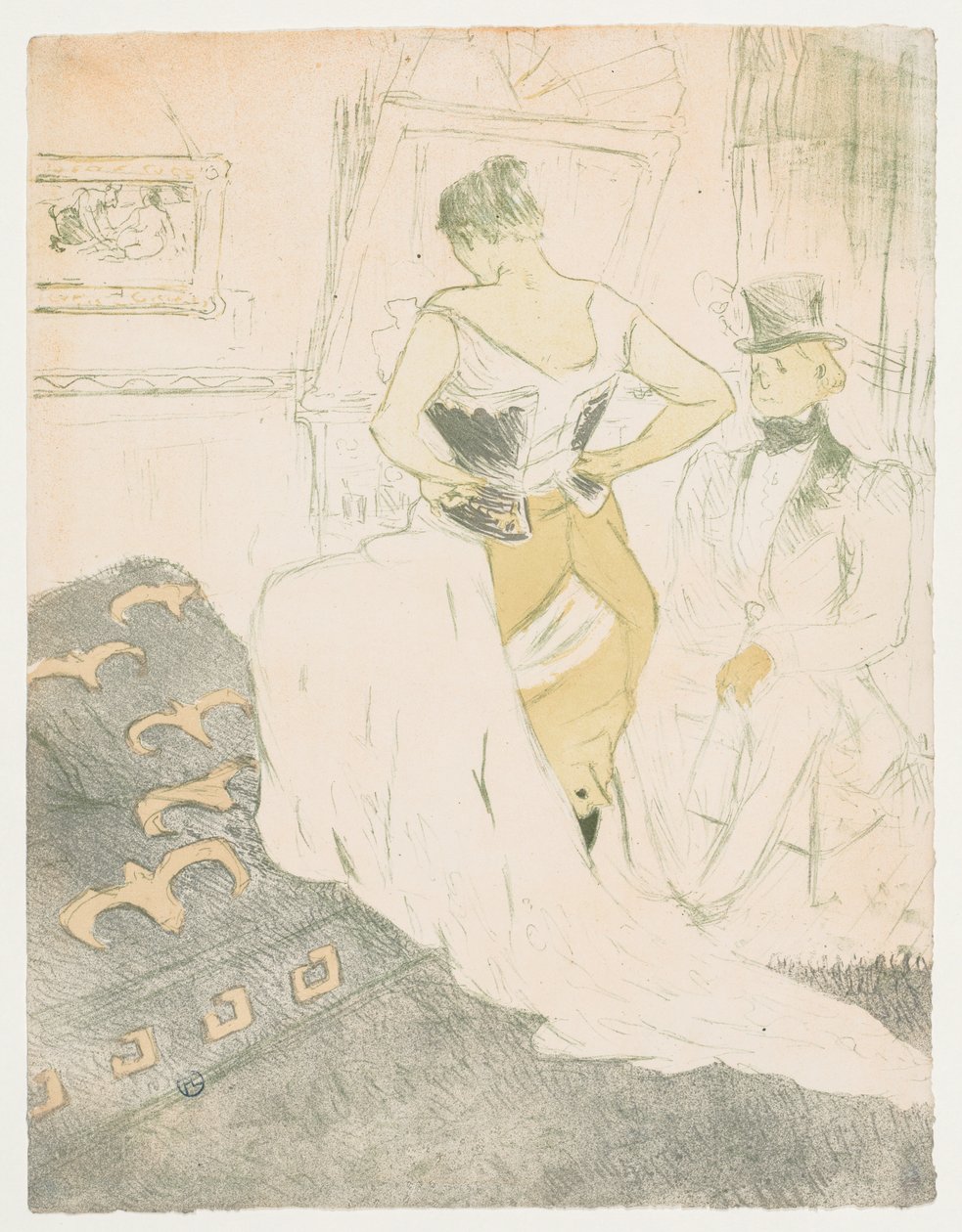Elles: Woman In a Corset by Henri de Toulouse Lautrec