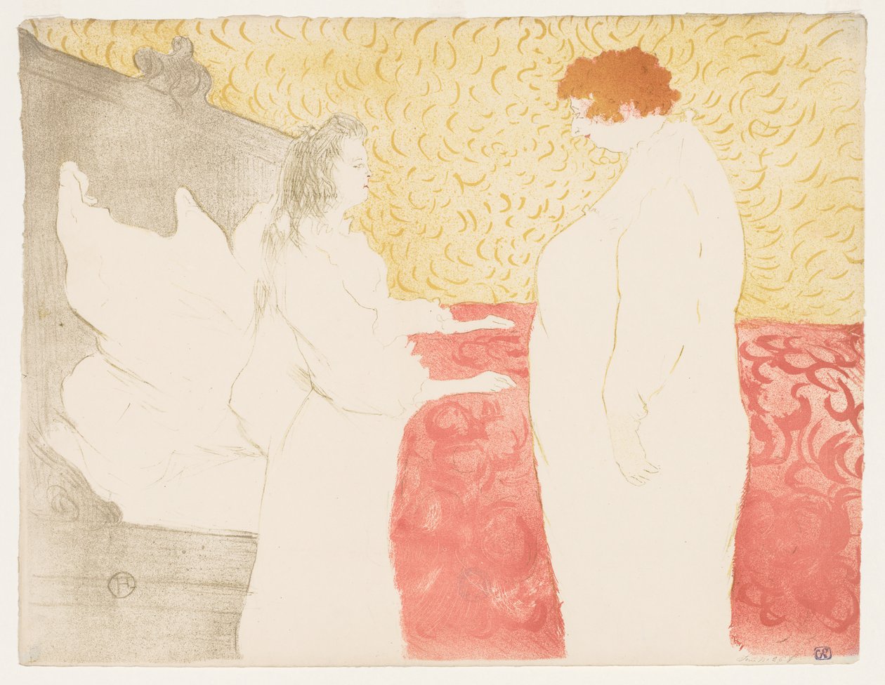 Elles: Woman in Bed by Henri de Toulouse Lautrec