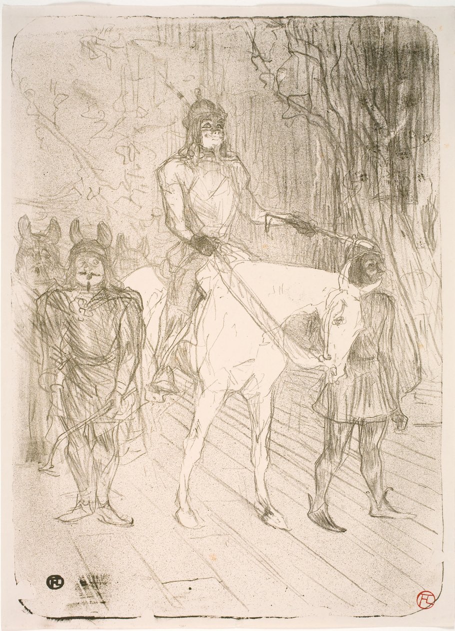 Entrance of Brasseur, in Chilpéric by Henri de Toulouse Lautrec