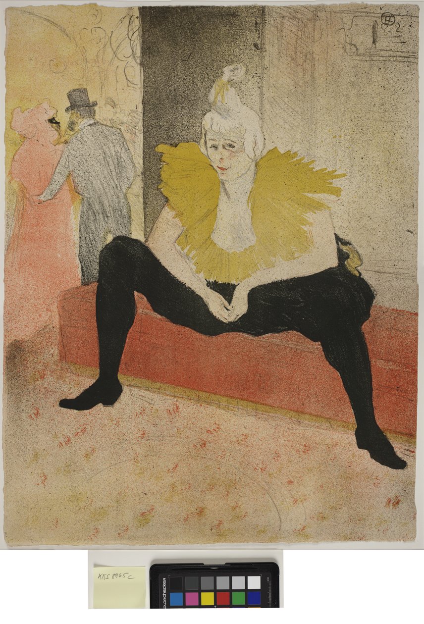 Woman with Tray, Breakfast, Madame Baron and Mademoiselle Popo by Henri de Toulouse-Lautrec