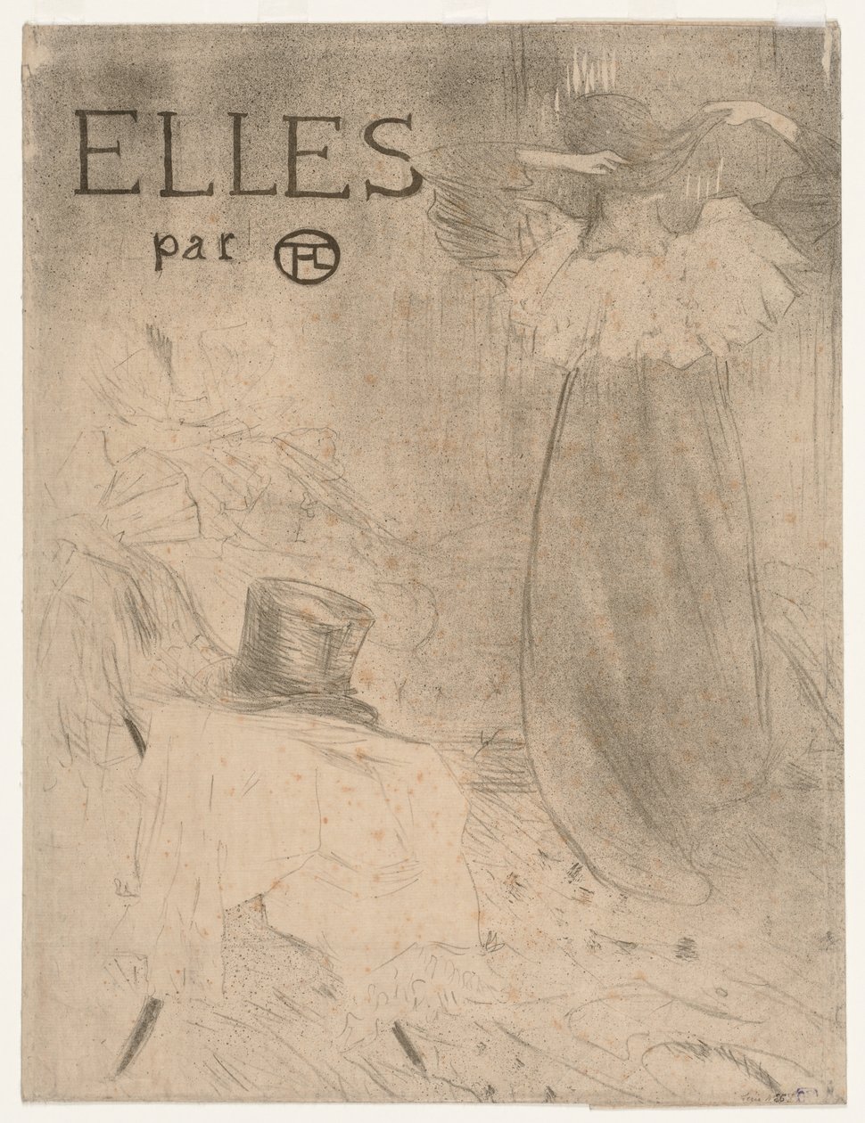 Folder for Frontispiece of Elles by Henri de Toulouse Lautrec