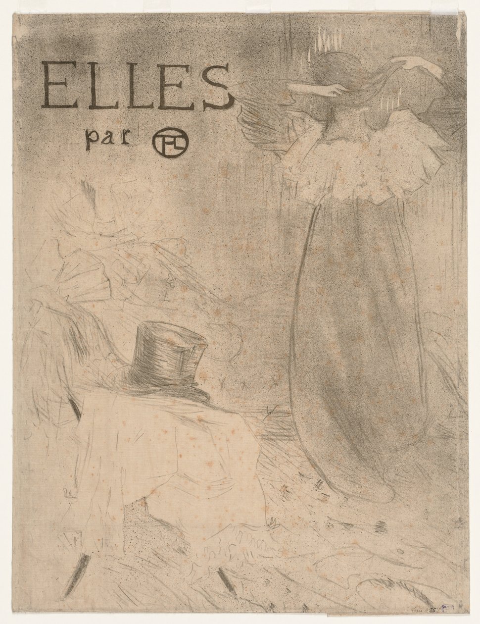 Folder for Frontispiece of Elles by Henri de Toulouse Lautrec