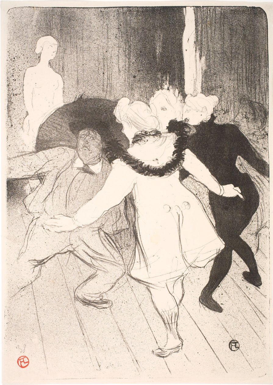 Folies Bergère. The Modesty of Monsieur Prudhomme by Henri de Toulouse Lautrec