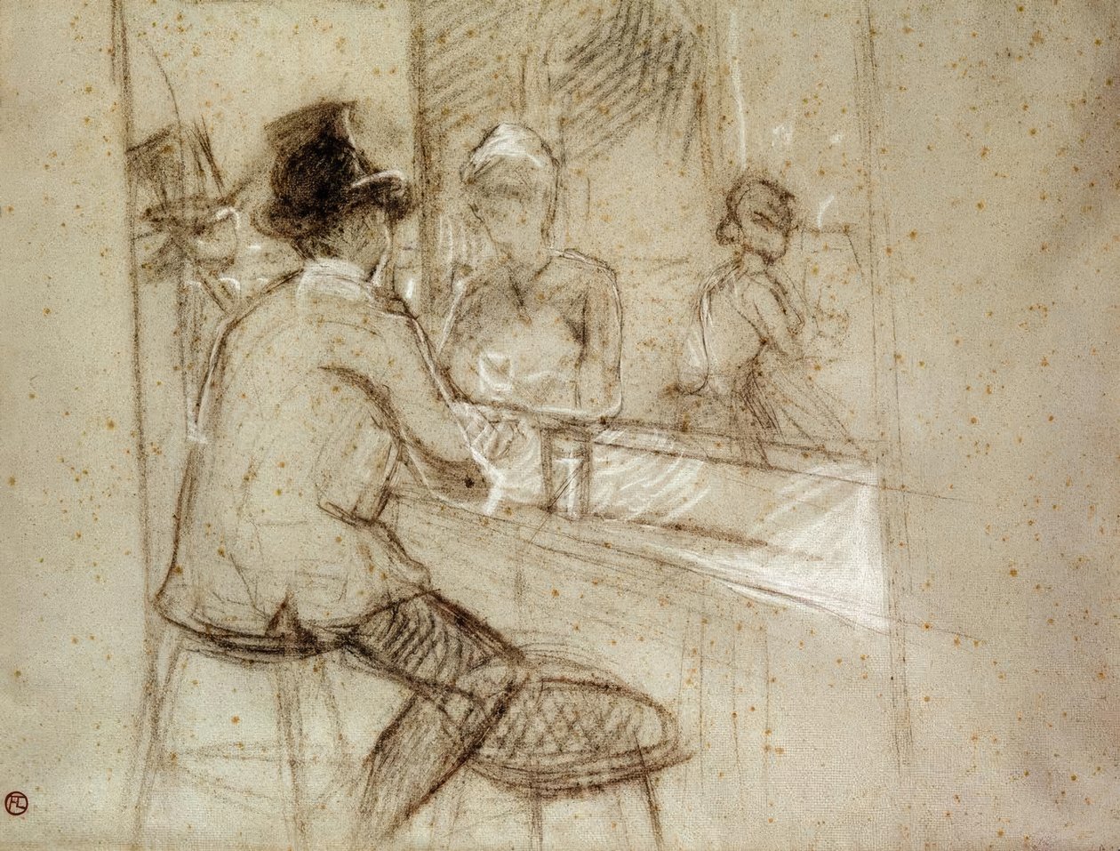 Gin Cocktail by Henri de Toulouse Lautrec