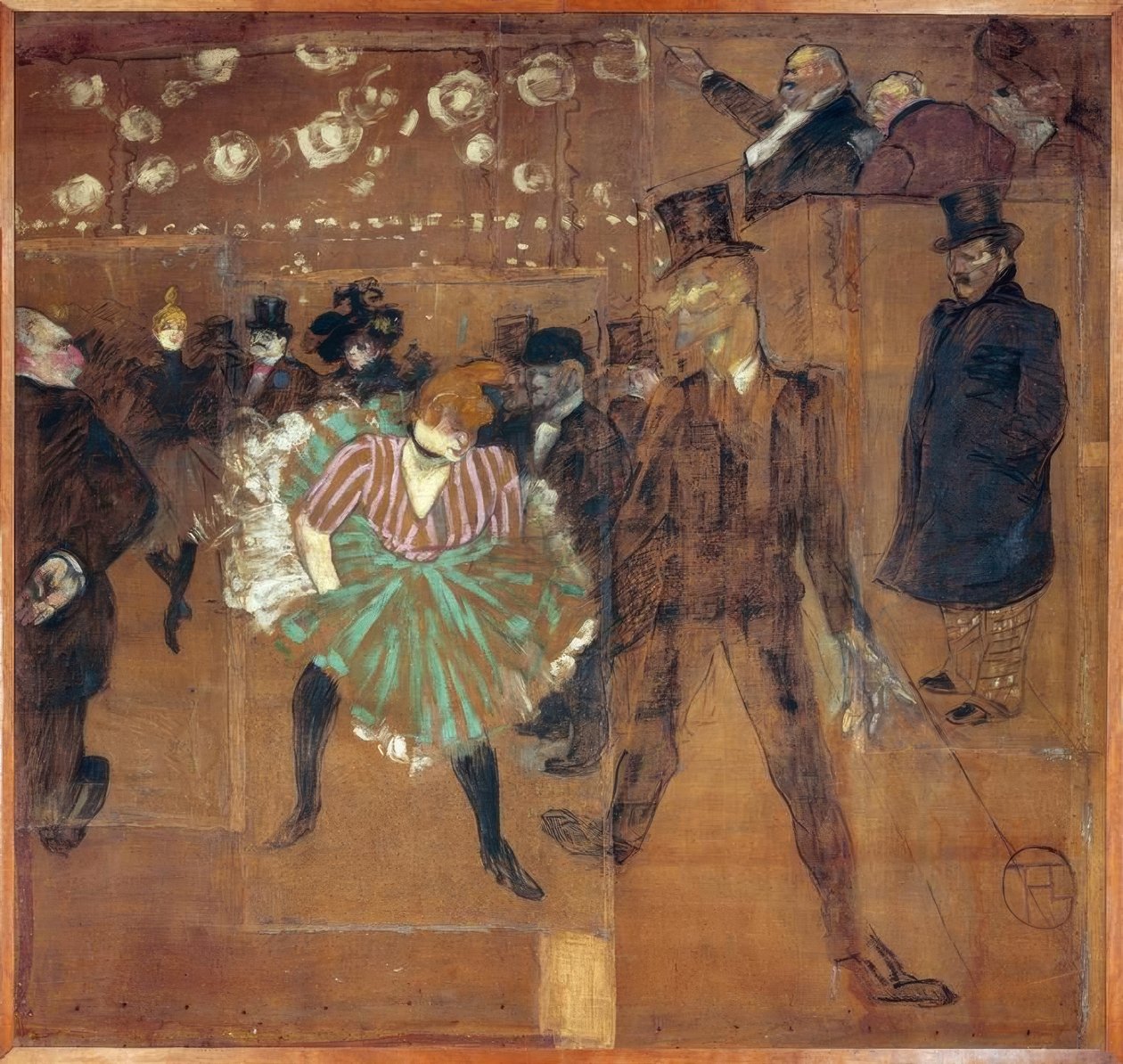 H. Toulouse-Lautrec, Dance at the Moulin Rouge by Henri de Toulouse Lautrec