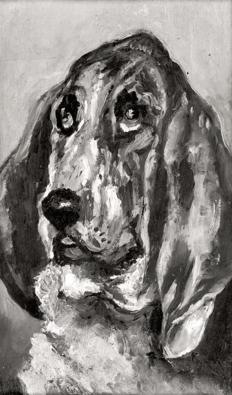 Head of a Dog Running by Henri de Toulouse Lautrec