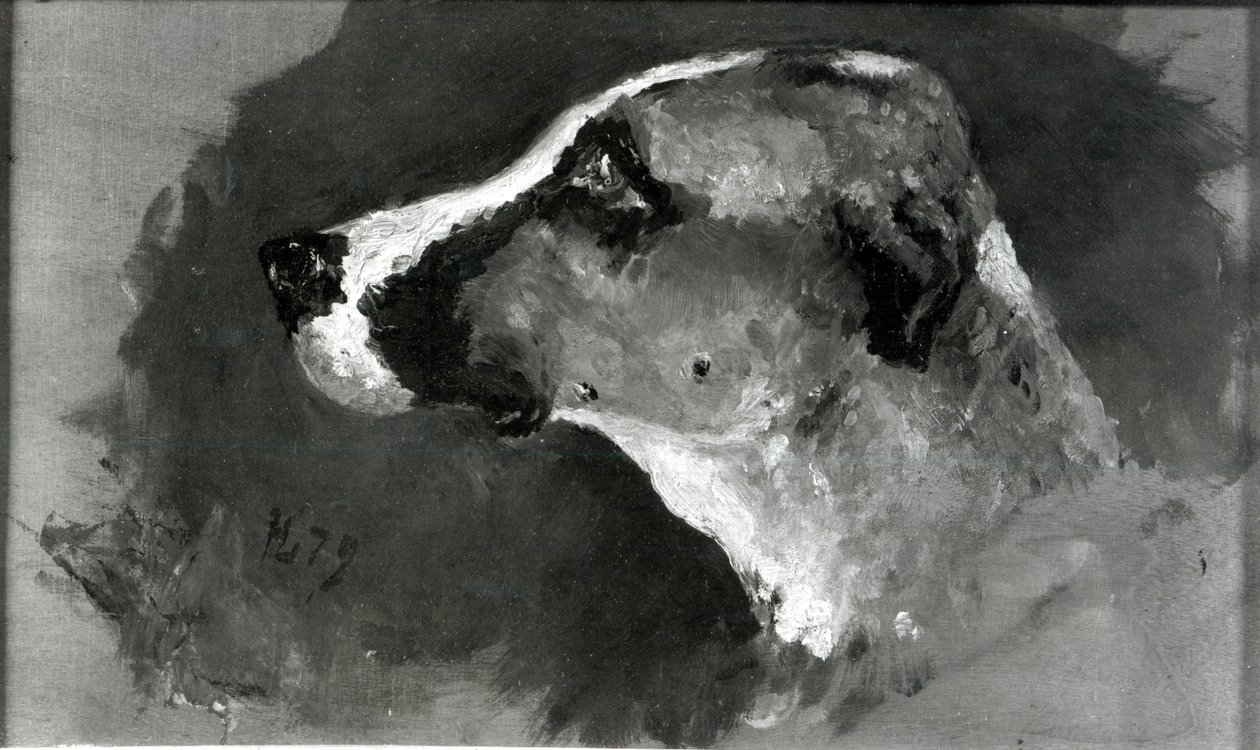 Head of a Dog with Short Ears by Henri de Toulouse Lautrec