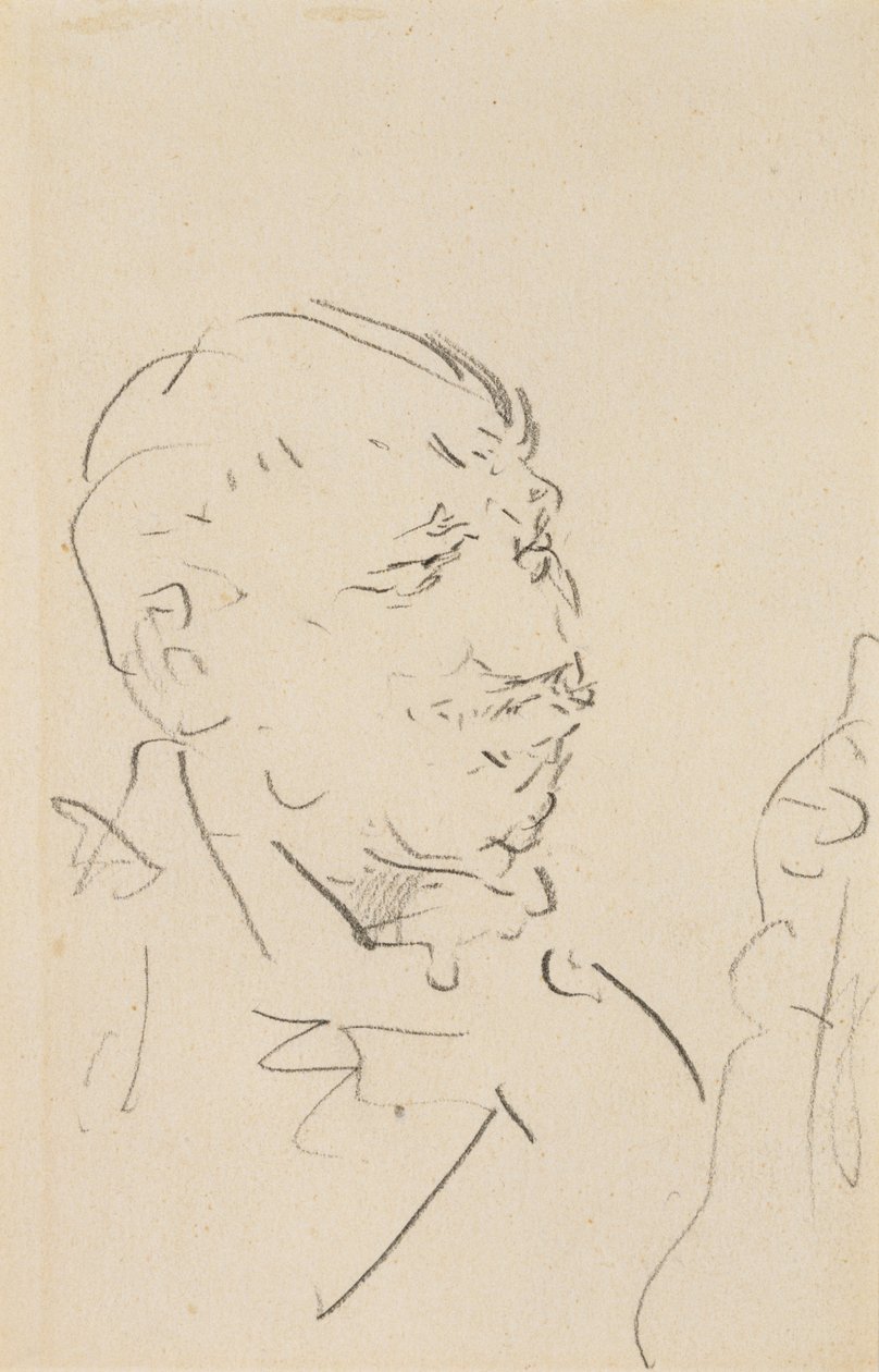 Head of a Man by Henri de Toulouse Lautrec
