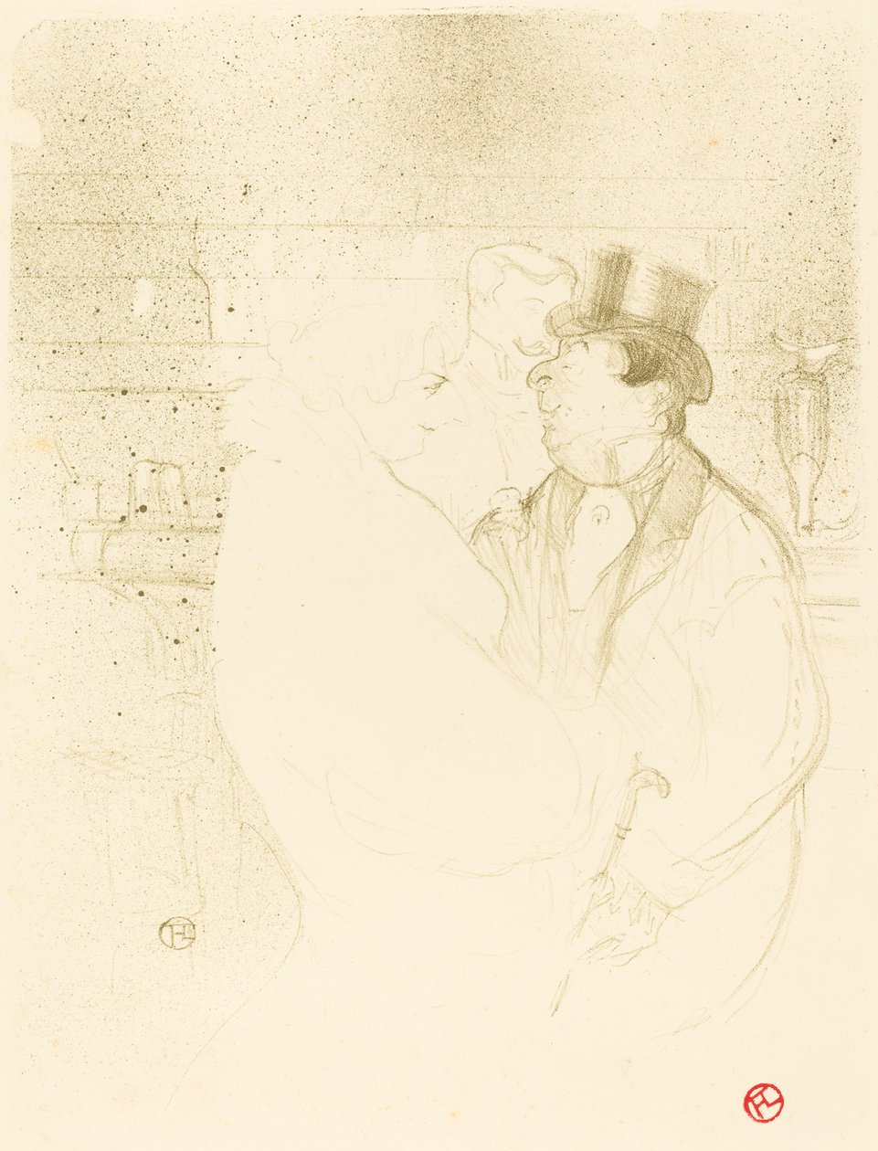 Ida Heath at the Bar by Henri de Toulouse Lautrec