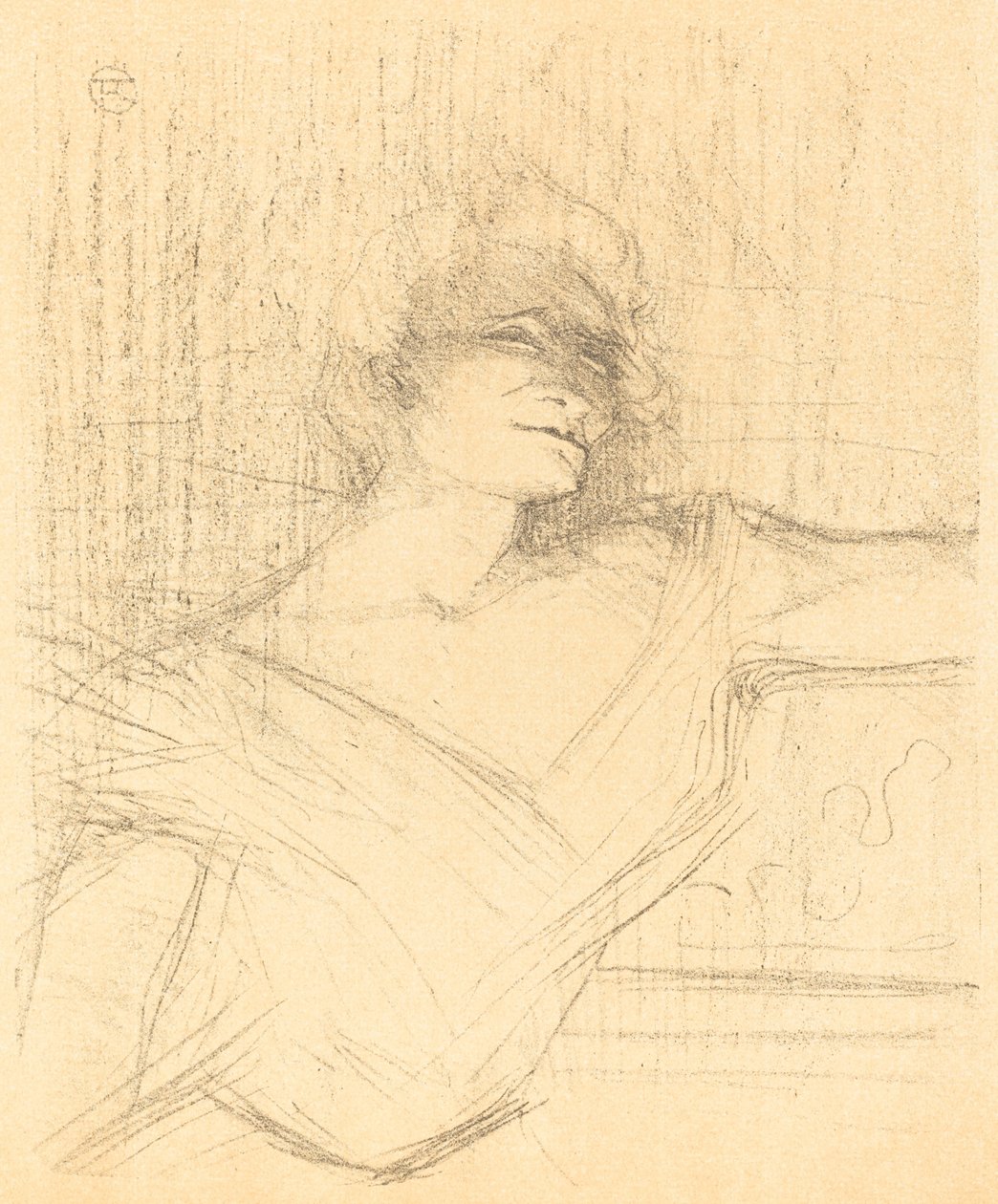 In La glu by Henri de Toulouse Lautrec