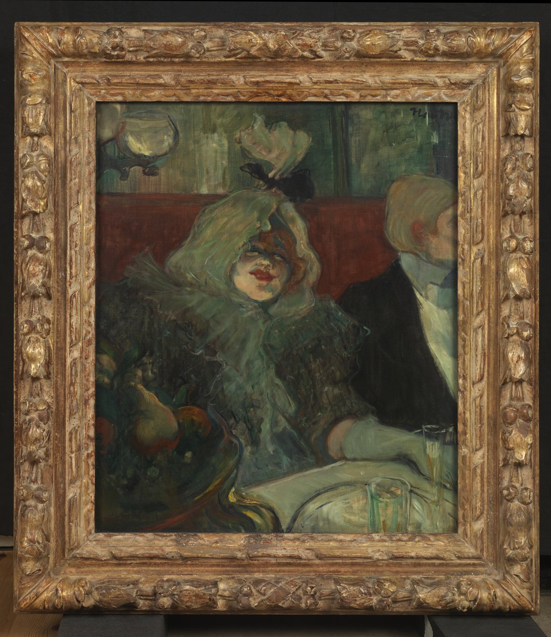 In a Private Dining Room (At the Rat Mort) by Henri de Toulouse Lautrec